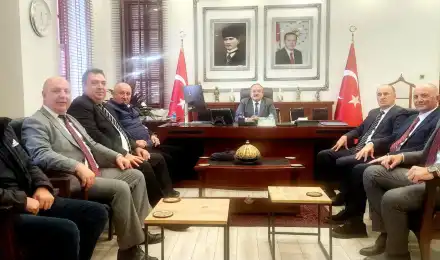 TASKK Genel Başkanı Şener Aydın Seyhan Kaymakamı Ekrem İnci’yi Makamında Ziyaret Etti