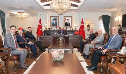 Genel Başkan Şener Aydın Adana Valisi Yavuz Selim Köşger’i Makamında Ziyaret Etti