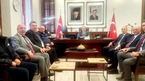 TASKK Genel Başkanı Şener Aydın Seyhan Kaymakamı Ekrem İnci’yi Makamında Ziyaret Etti