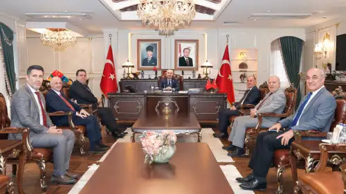 Genel Başkan Şener Aydın Adana Valisi Yavuz Selim Köşger’i Makamında Ziyaret Etti