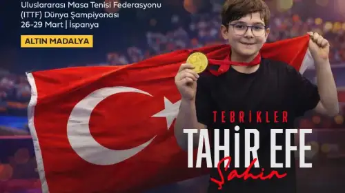 Tahir Efe Şahin’den Altın Madalya