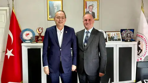 MHP Samsun Milletvekili Prof. Dr. İlyas Topsakal'dan Genel Başkan Şener Aydın'a Ziyaret