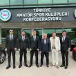 İzmir'in Köklü Kulüplerinden  Karşıyaka Spor Kulübünün Yöneticileri Konfederasyonumuzu Ziyaret Etti