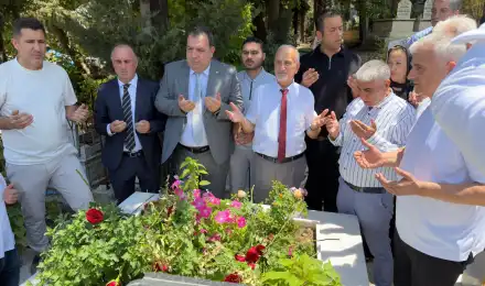 TASKK Heyetinden Merhum Mehmet Öztürk ve Eşinin Kabirlerine Ziyaret
