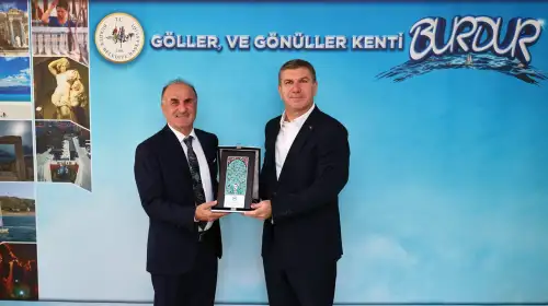 Burdur Belediye Başkanı Ali Orkun Ercengiz’i Makamında Ziyaret