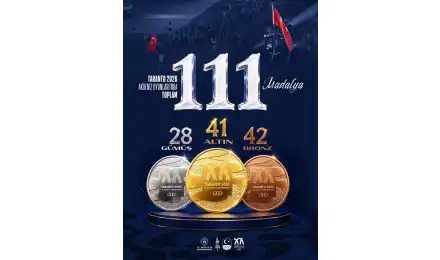 20. Akdeniz Oyunları'nı 111 Madalya İle Tamamladık