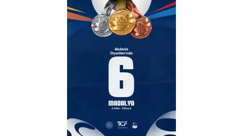 Akdeniz Oyunları’nda 4 Altın, 2 Bronz Madalya