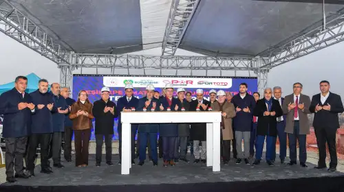 Malatya’da Amatör Spor Kulüpleri Tesisi Temel Atma Töreni Düzenlendi