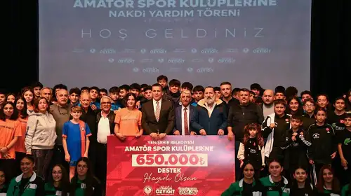 Mersin Yenişehir Belediyesinden 51 Amatör Spor Kulübüne 650 Bin TL Destek